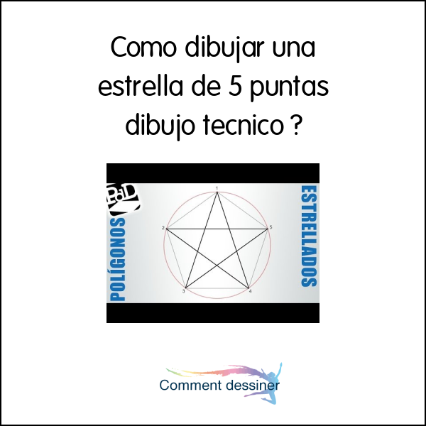 Como dibujar una estrella de 5 puntas dibujo tecnico